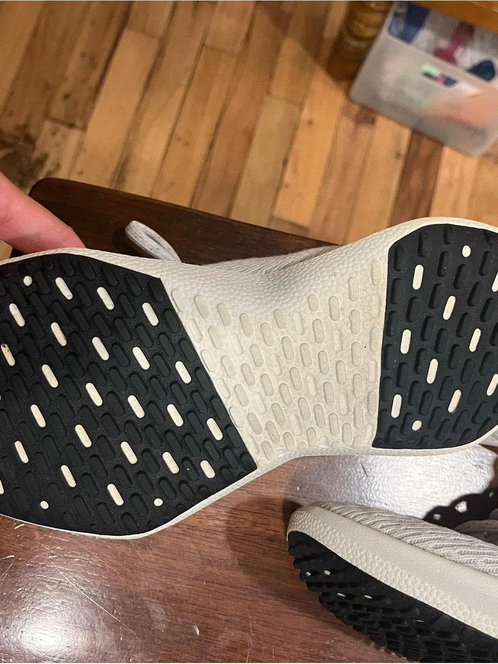 allbirds Women's Athletic Sneakers in white and gray size 8